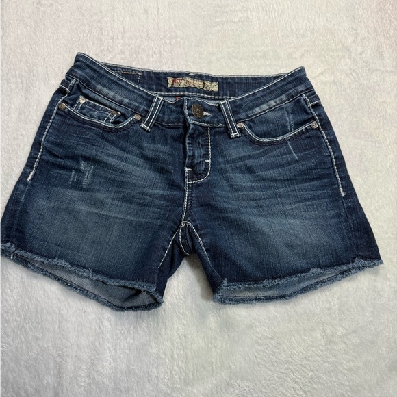 BKE Blue Jean Shorts Cut-Off Style with Rolled Cuffs - Picture 1 of 5